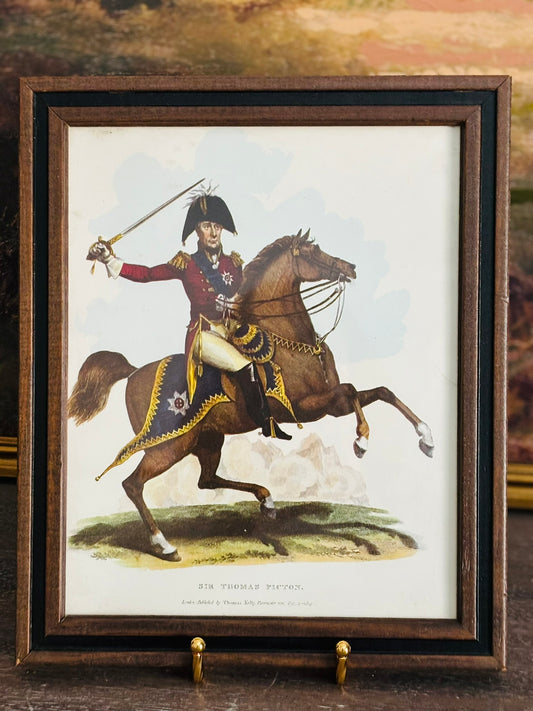 Antique Sir Thomas Picton Framed Print 9.5 x 11.5