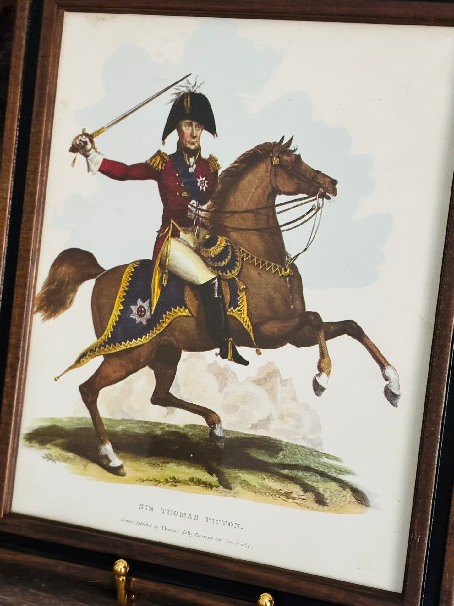Antique Sir Thomas Picton Framed Print 9.5 x 11.5