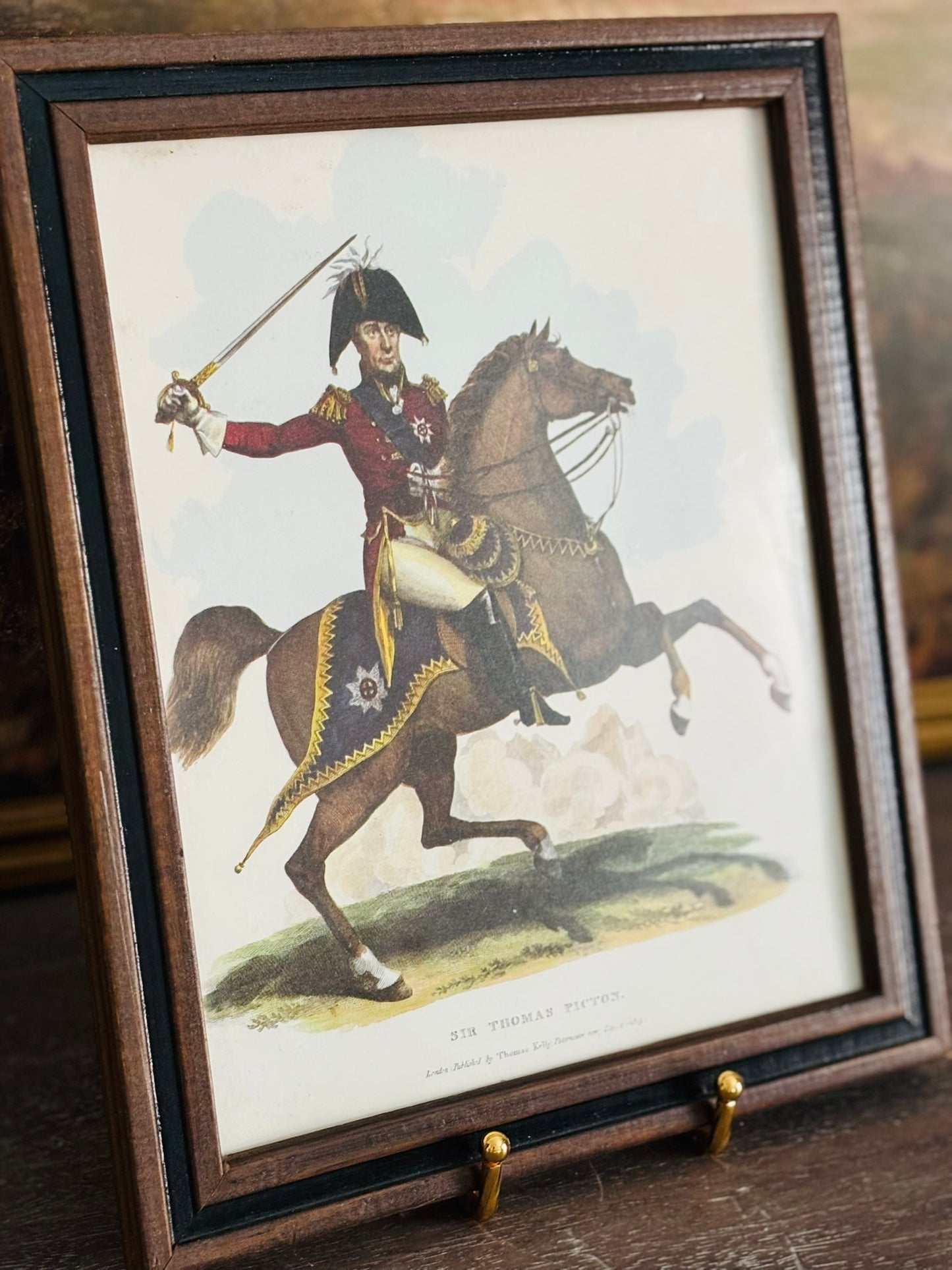 Antique Sir Thomas Picton Framed Print 9.5 x 11.5