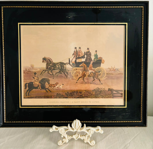 A Hunting Phaeton Horse Carriage 22 h x 26 w
